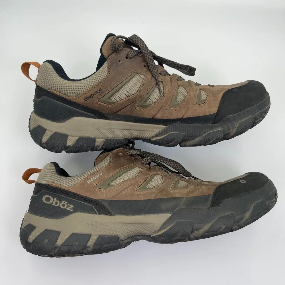 Oboz Sawtooth X Low B-Dry Hiking Shoes Mens Size 11 Wide Trail Nubuck Waterproof